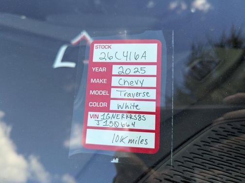 2025 Chevrolet Traverse High Country