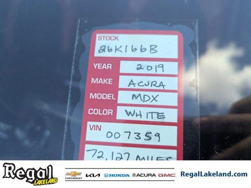 2019 Acura MDX 3.5L Technology & A-Spec Pkgs