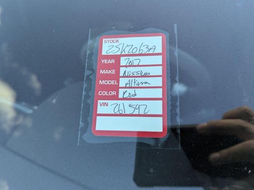 2017 Nissan Altima 2.5 S