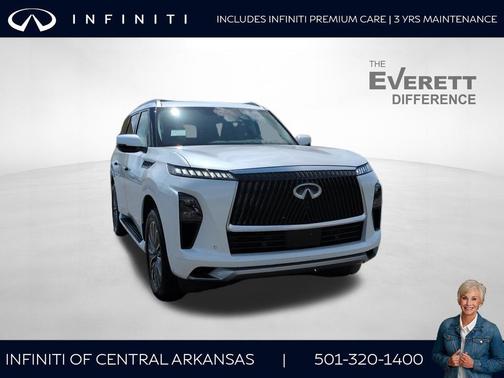 Radiant White 2026 INFINITI QX80 Luxe