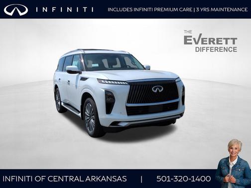 Radiant White 2026 INFINITI QX80 Luxe