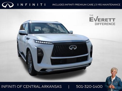 Radiant White 2026 INFINITI QX80 Luxe