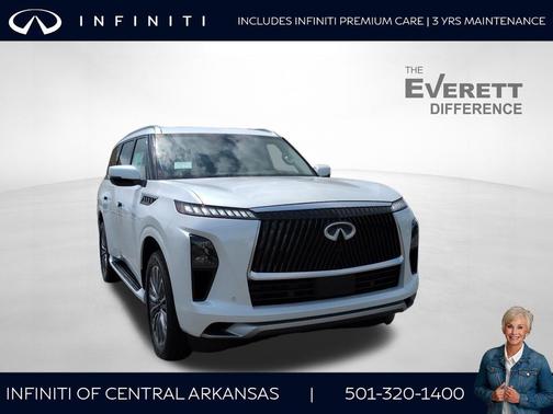 Radiant White 2026 INFINITI QX80 Luxe