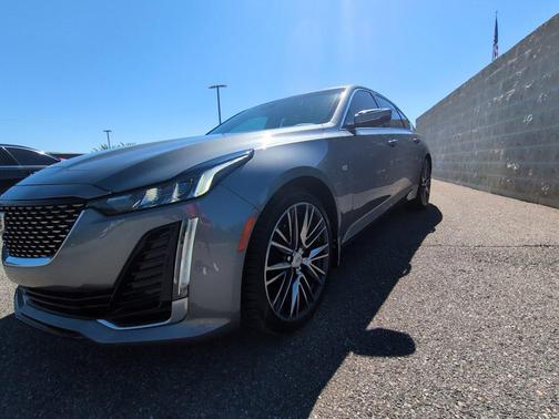 Satin Steel Metallic 2021 Cadillac CT5 Premium Luxury RWD