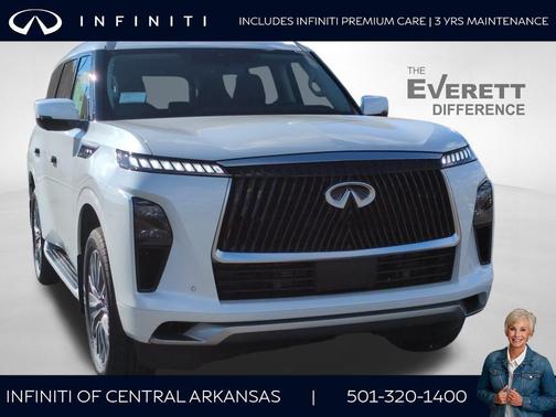 Radiant White 2026 INFINITI QX80 Luxe