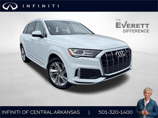 Carrara White 2021 Audi Q7 45 Premium Plus