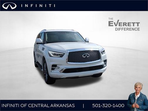 Moonstone White 2019 INFINITI QX80 Luxe