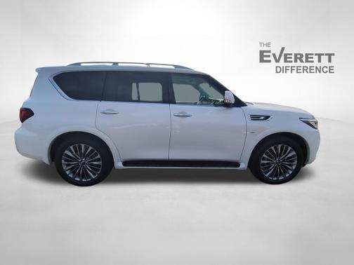 Moonstone White 2019 INFINITI QX80 Luxe