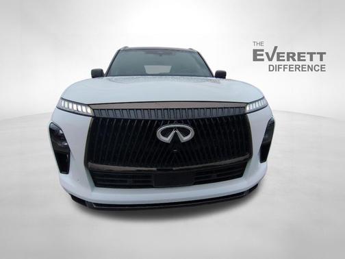 Radiant White/Black Obsidian 2025 INFINITI QX80 AUTOGRAPH AWD