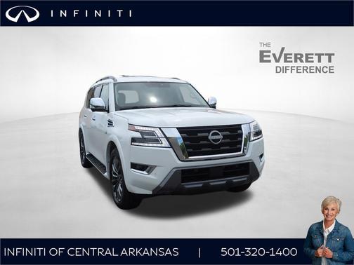 Aspen White TriCoat Pearl 2022 Nissan Armada Platinum 4WD