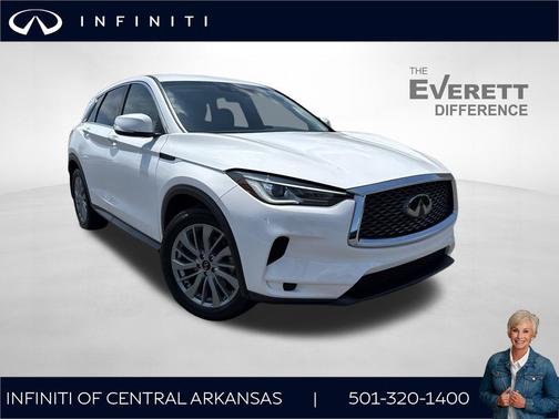 Lunar White 2024 INFINITI QX50 PURE