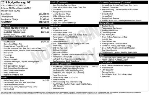 2019 Dodge Durango GT