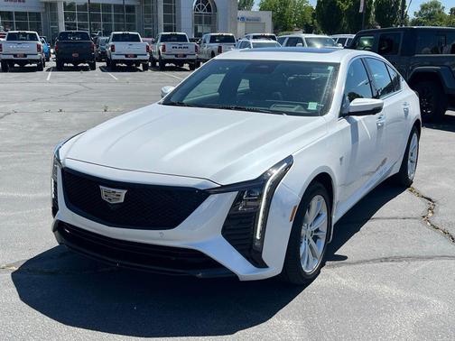Crystal White Tricoat 2025 Cadillac CT5 Premium Luxury