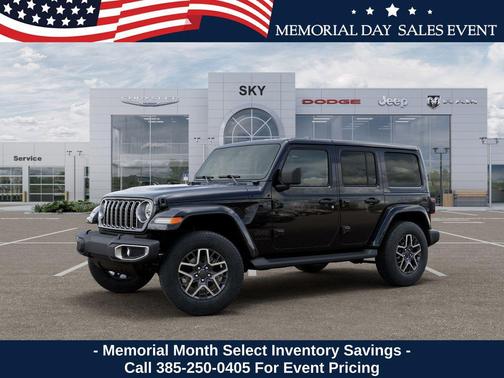 Black Clearcoat 2026 Jeep Wrangler 4-Door Sahara 4x4