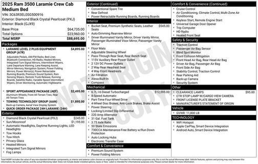 2025 RAM 3500 Laramie Crew Cab 4x4 6'4' Box