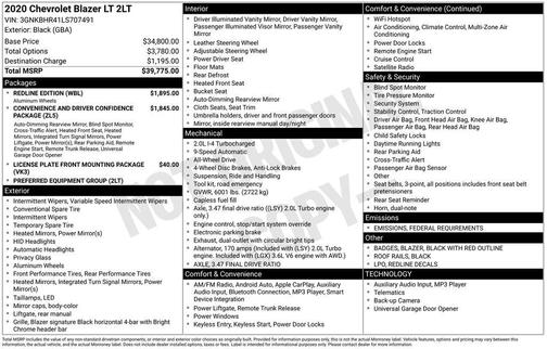 2020 Chevrolet Blazer 2LT