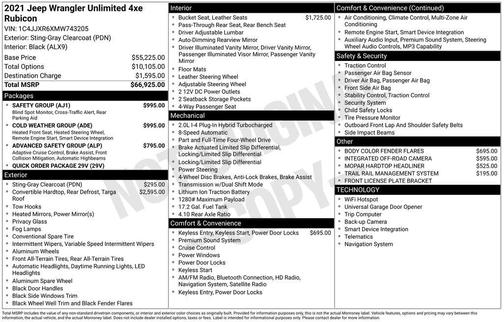 2021 Jeep Wrangler Unlimited 4xe Rubicon