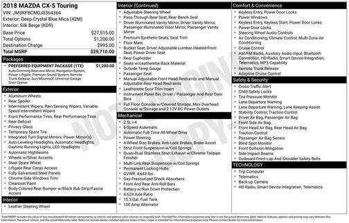 2018 Mazda CX-5 Touring