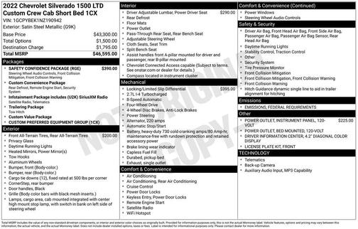 2022 Chevrolet Silverado 1500 Custom