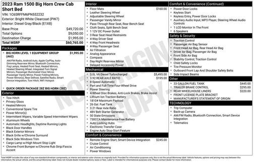 2023 RAM 1500 Big Horn/Lone Star