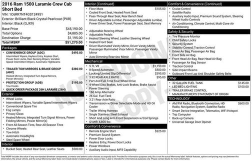 2016 RAM 1500 Laramie