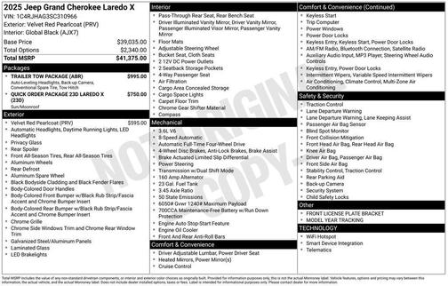 2025 Jeep Grand Cherokee Laredo