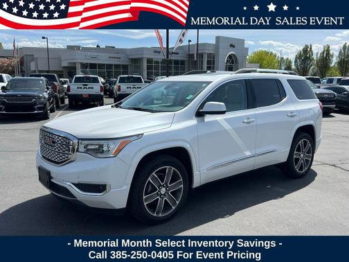 White Frost Tricoat 2018 GMC Acadia Denali