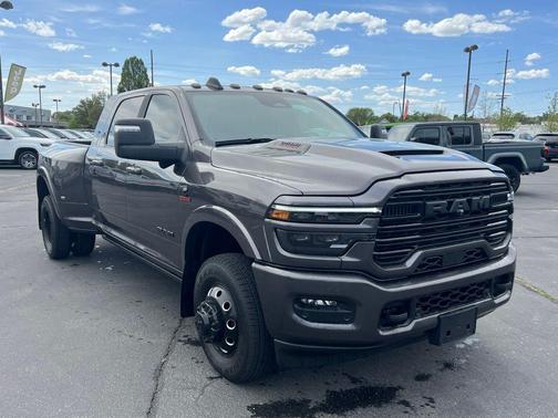 Granite Crystal Metallic Clearcoat 2025 RAM 3500 Laramie Mega Cab 4x4 6'4' Box