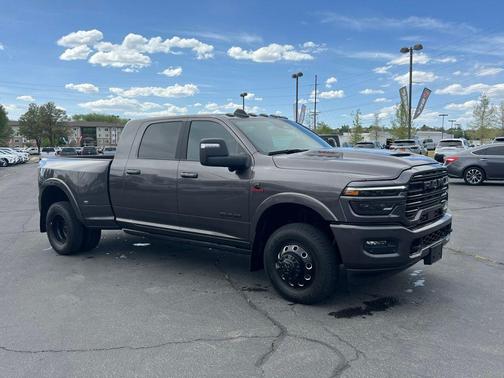 Granite Crystal Metallic Clearcoat 2025 RAM 3500 Laramie Mega Cab 4x4 6'4' Box