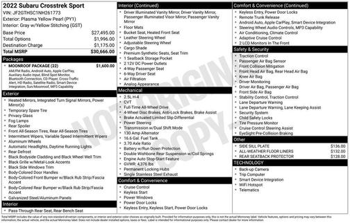 2022 Subaru Crosstrek Sport