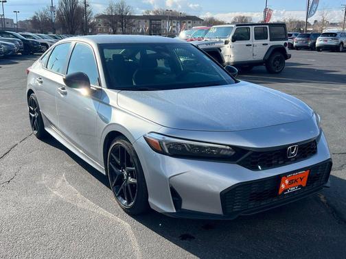 Solar Silver Metallic 2025 Honda Civic Sport