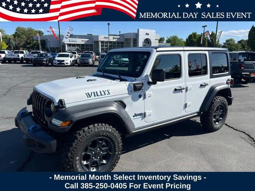 Bright White Clearcoat 2023 Jeep Wrangler 4xe Base