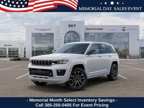 Bright White Clearcoat 2025 Jeep Grand Cherokee Overland