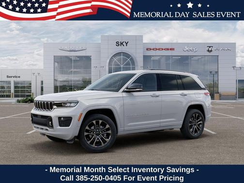 Bright White Clearcoat 2025 Jeep Grand Cherokee Overland