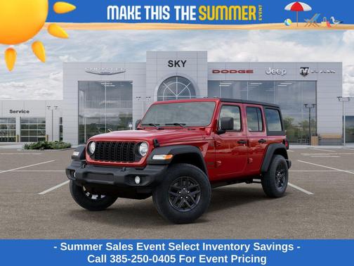 Firecracker Red Clearcoat 2026 Jeep Wrangler Sport