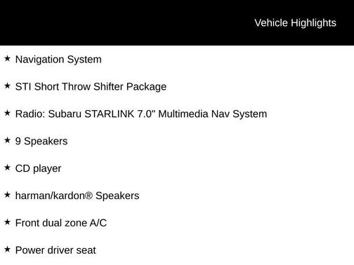 2020 Subaru WRX STI Limited w/Lip