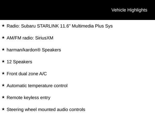 2024 Subaru Outback Onyx Edition