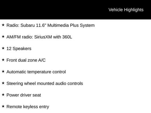 2025 Subaru Outback Onyx Edition