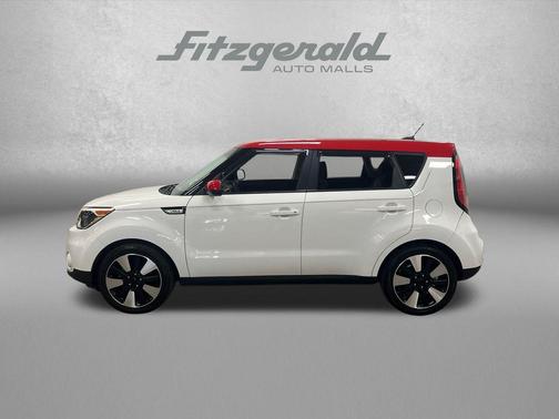 Clear White/Red Roof 2018 Kia Soul +