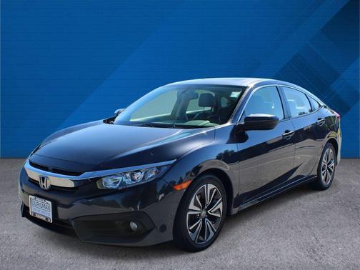 Blue 2018 Honda Civic EX-L