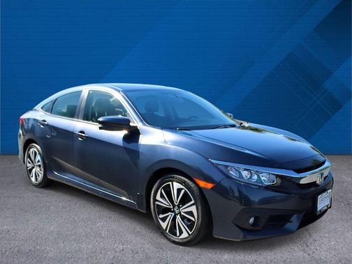 Blue 2018 Honda Civic EX-L