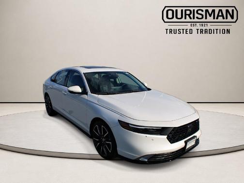 Platinum White Pearl 2026 Honda Accord Hybrid Touring
