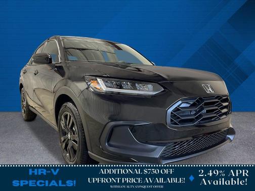 Crystal Black Pearl 2026 Honda HR-V AWD Sport