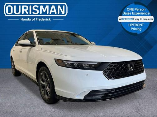 Platinum White Pearl 2026 Honda Accord Hybrid EX-L