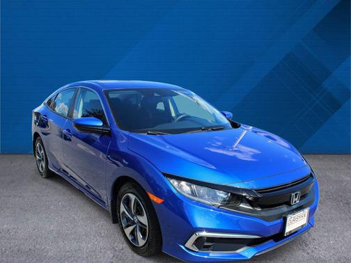 Light Blue 2021 Honda Civic LX