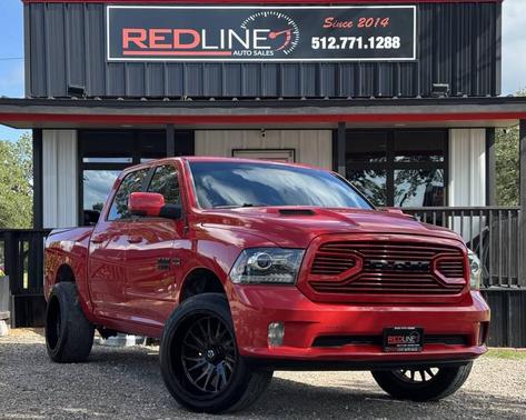 Red 2017 RAM 1500 Night 4x4 4dr Crew Cab 5.5 ft. SB Pickup