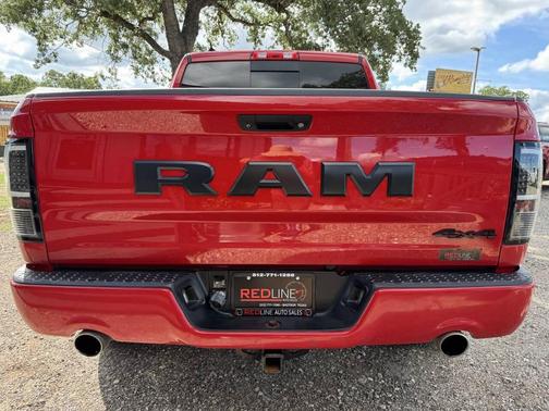 Red 2017 RAM 1500 Night 4x4 4dr Crew Cab 5.5 ft. SB Pickup
