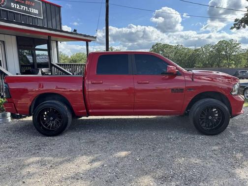 Red 2017 RAM 1500 Night 4x4 4dr Crew Cab 5.5 ft. SB Pickup