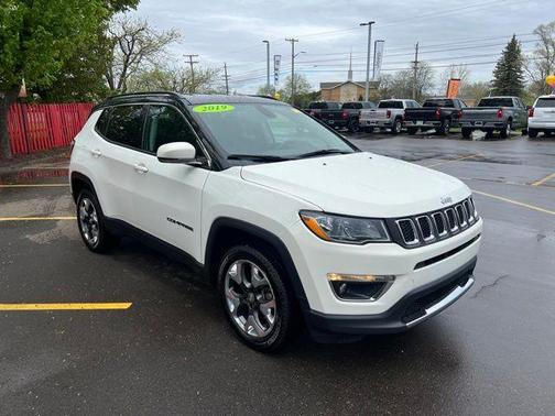 White Clearcoat 2019 Jeep Compass Limited