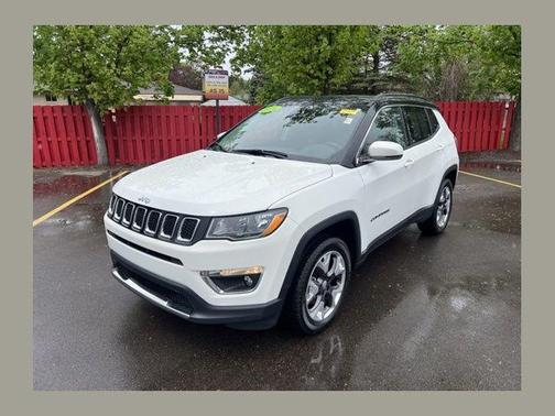 White Clearcoat 2019 Jeep Compass Limited